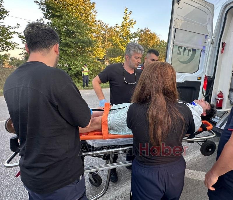 Enes Batur ve sevgilisi kazada yaralandı