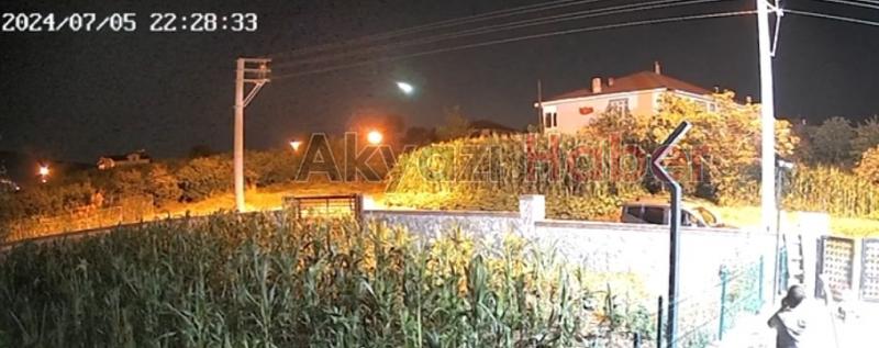 Göktaşı güvenlik kamerasında