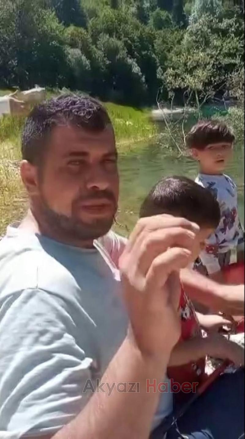 Sülüklü gölde tepki çeken olay