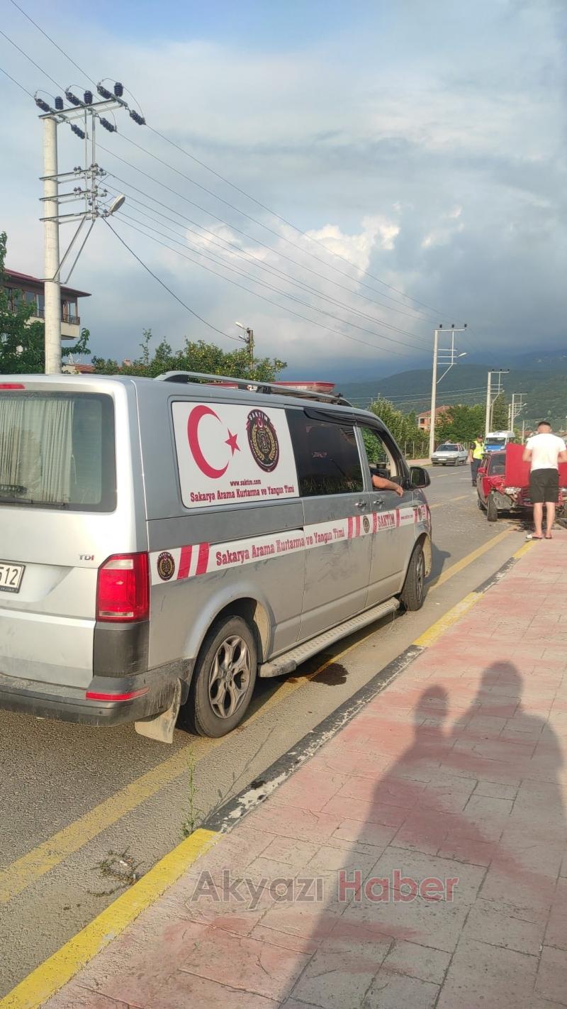 Pazarköy Yolunda Kaza 3 Yaralı