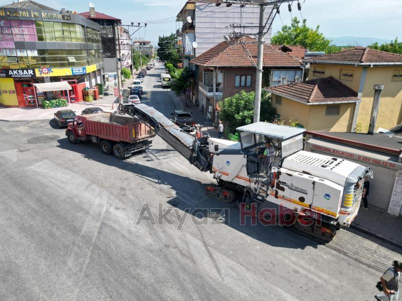 Akyazı Ormanköy ilçe girişi yenileniyor
