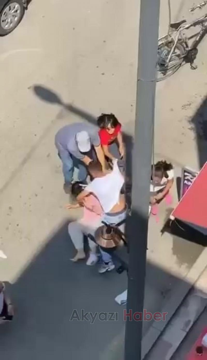 Boşandığı eşine sokakta saldırdı