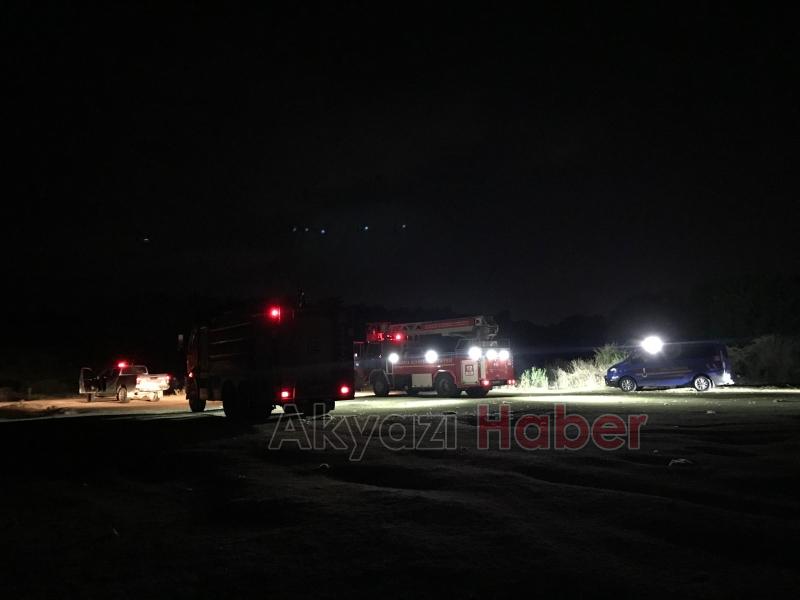 Ormanlık alanda yangın çıktı