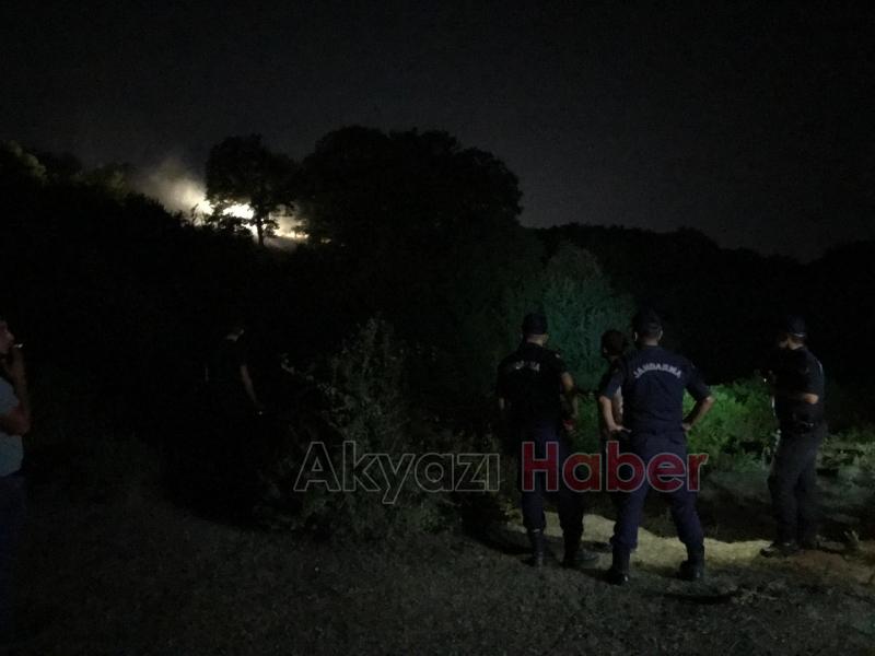 Ormanlık alanda yangın çıktı