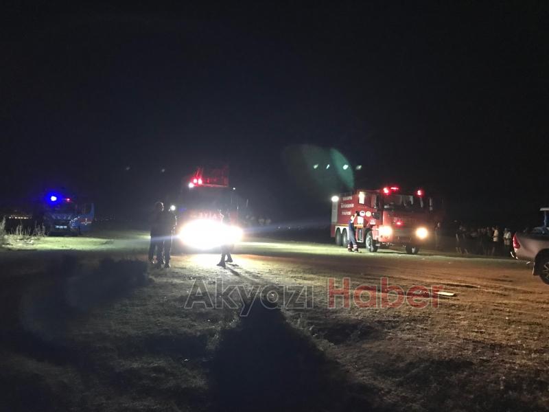 Ormanlık alanda yangın çıktı