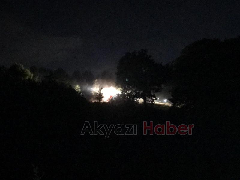 Ormanlık alanda yangın çıktı