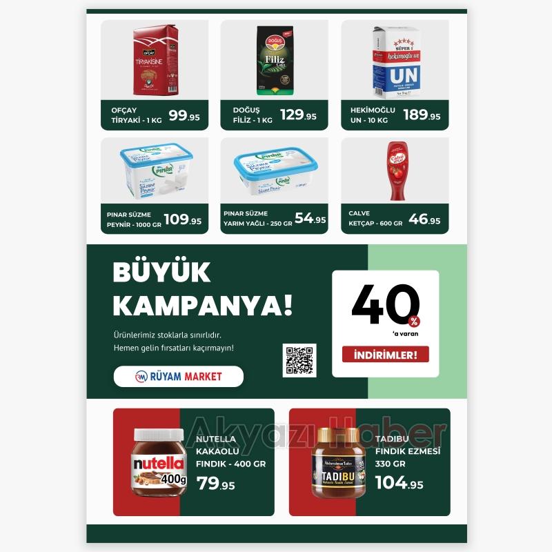 Rüyam Market Akyazı da İkinci Şubesini Açtı 