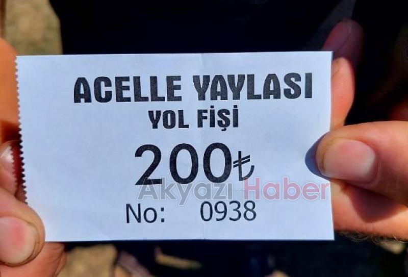 Acelle Yayla Şenliği'nde vatandaştan alınan ücrete tepki