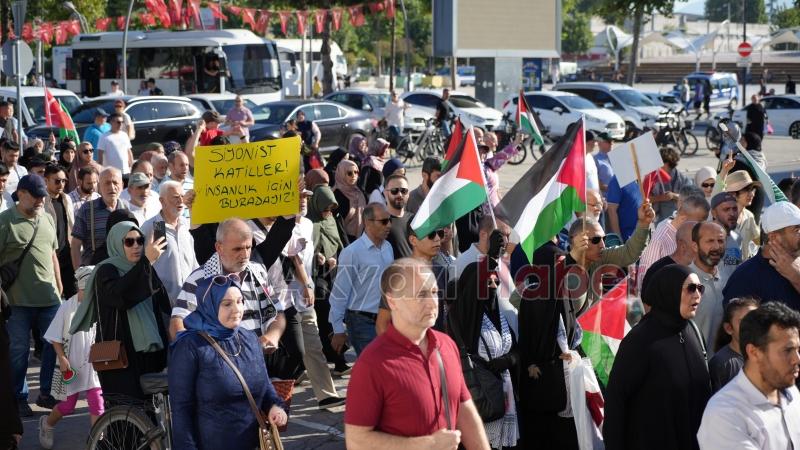 Gazze ve İsmail Haniye için yürüdüler