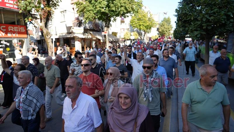Gazze ve İsmail Haniye için yürüdüler