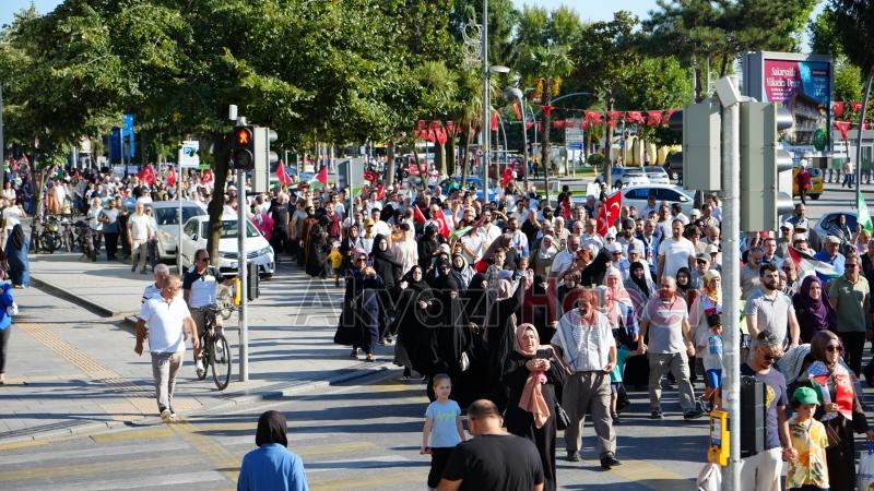 Gazze ve İsmail Haniye için yürüdüler