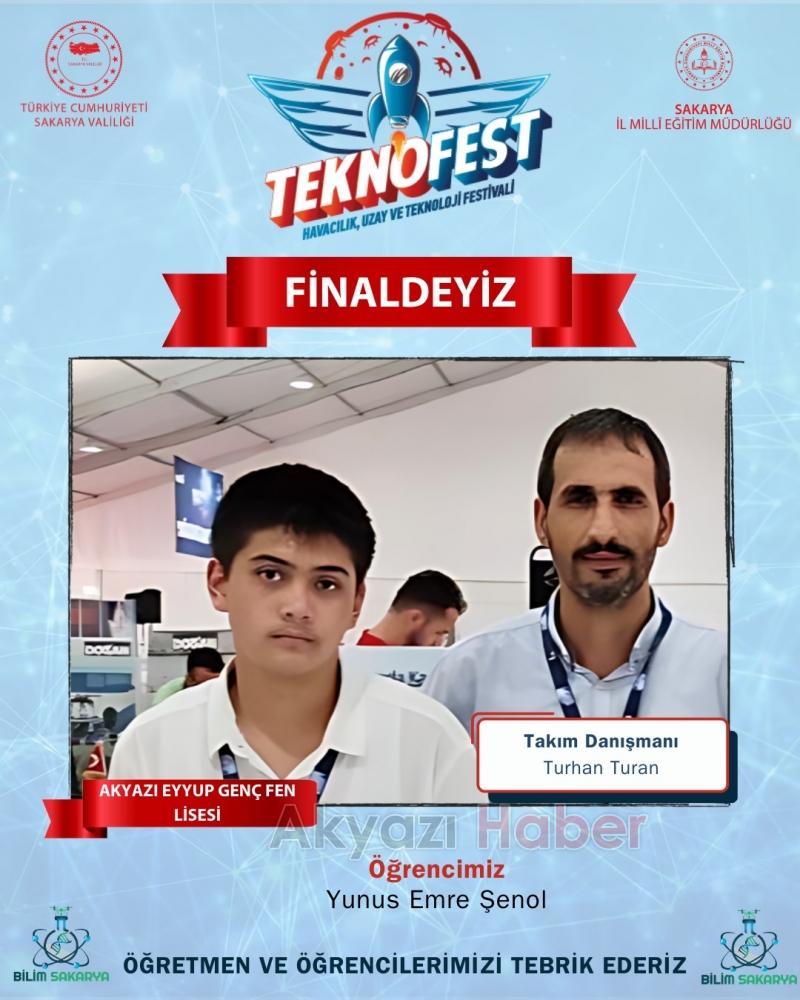 Eyyup Genç Fen Lisesi Teknofest de finale kaldı