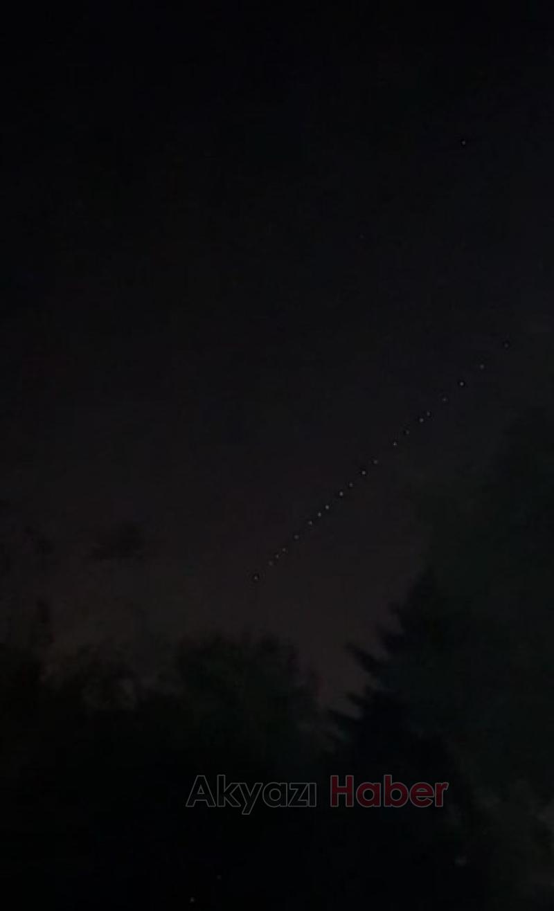 Elon Musk ın Starlink uyduları Akyazı da görüldü