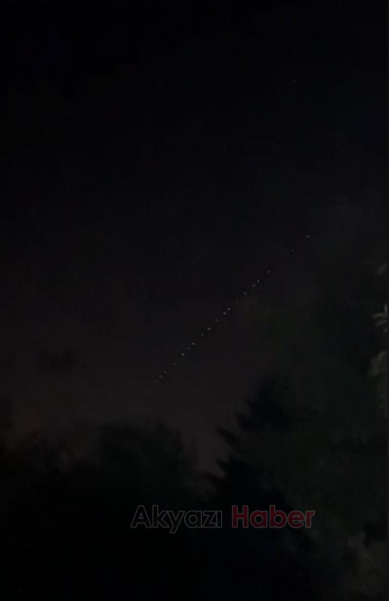 Elon Musk ın Starlink uyduları Akyazı da görüldü