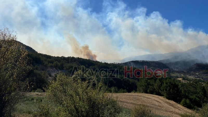 Orman yangını büyüdü, 2 köy boşaltıldı