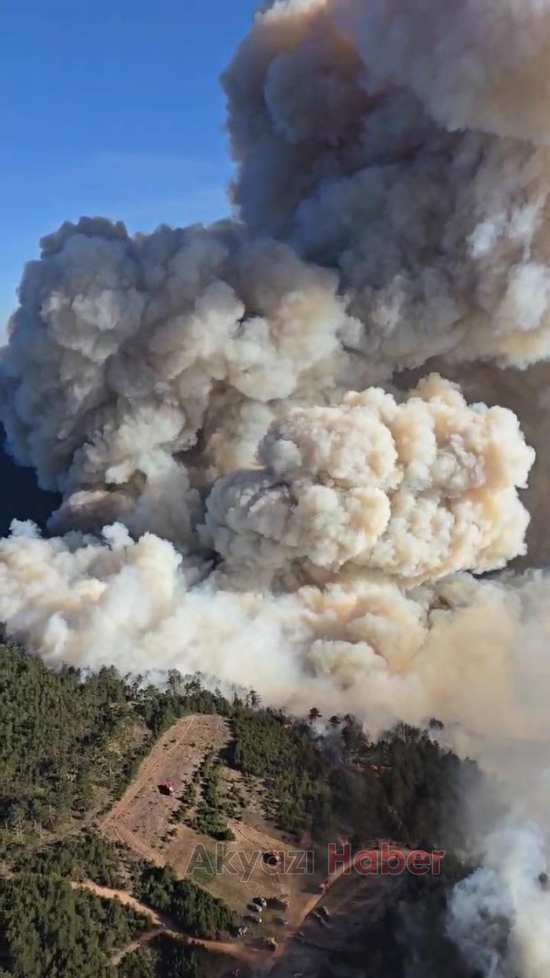 Göynük'teki orman yangınından fotoğraflar