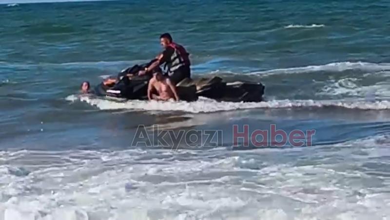 Yasağı dinlemedi boğuluyordu O anlar kamerada