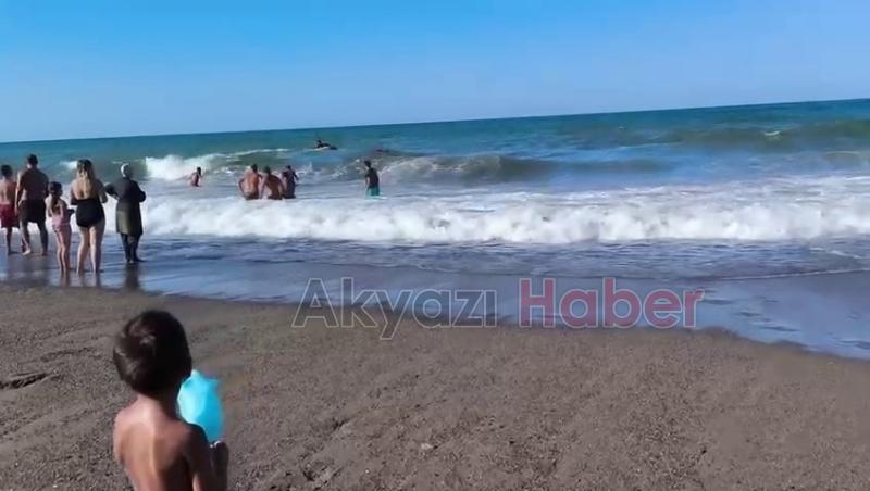 Yasağı dinlemedi boğuluyordu O anlar kamerada