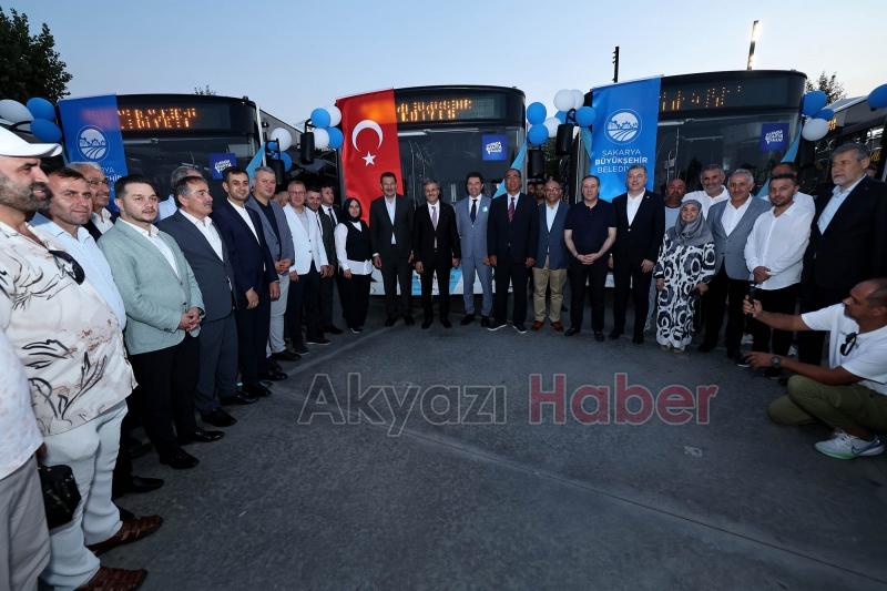 Sakarya Büyükşehirin 23 otobüsü törenle hizmete girdi