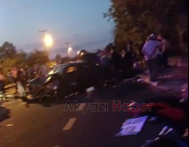 Vakıf ta feci kaza 7 yaralı