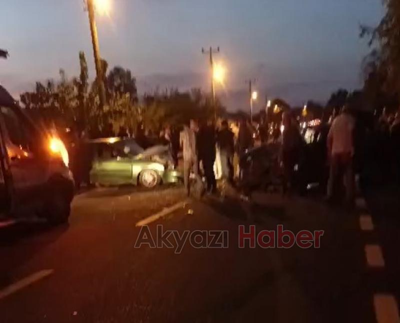 Vakıf ta feci kaza 7 yaralı