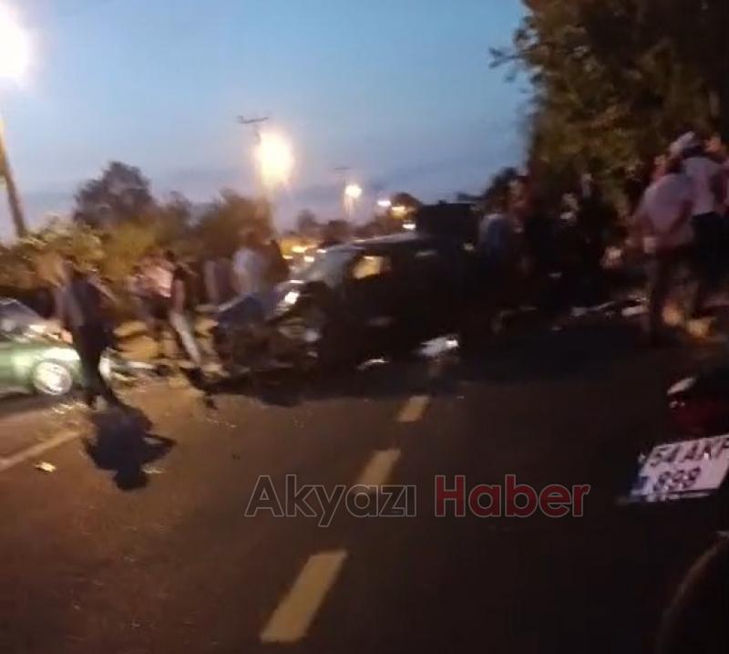 Vakıf ta feci kaza 7 yaralı