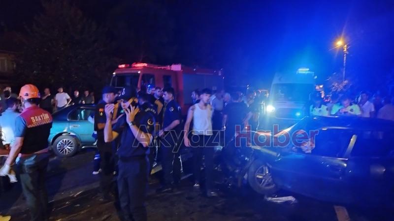 Vakıf ta feci kaza 7 yaralı