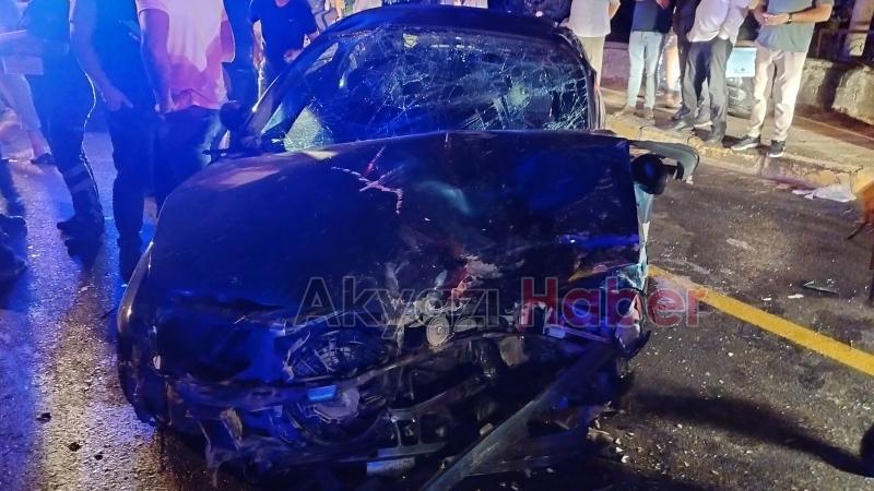 Vakıf ta feci kaza 7 yaralı