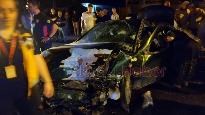 Vakıf ta feci kaza 7 yaralı