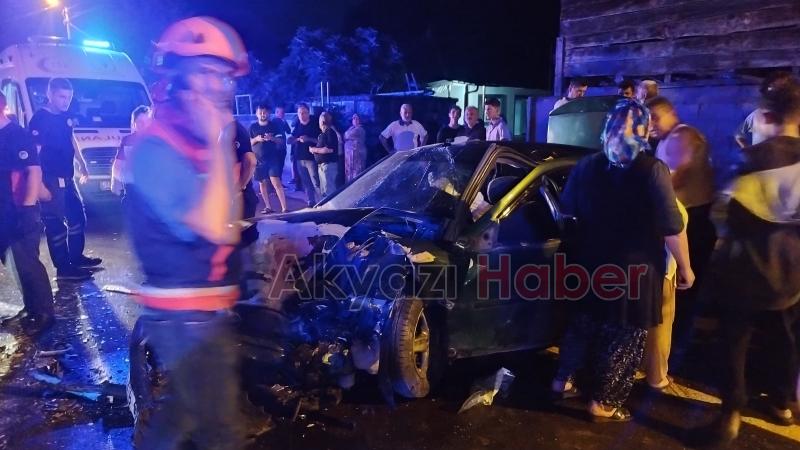 Vakıf ta feci kaza 7 yaralı