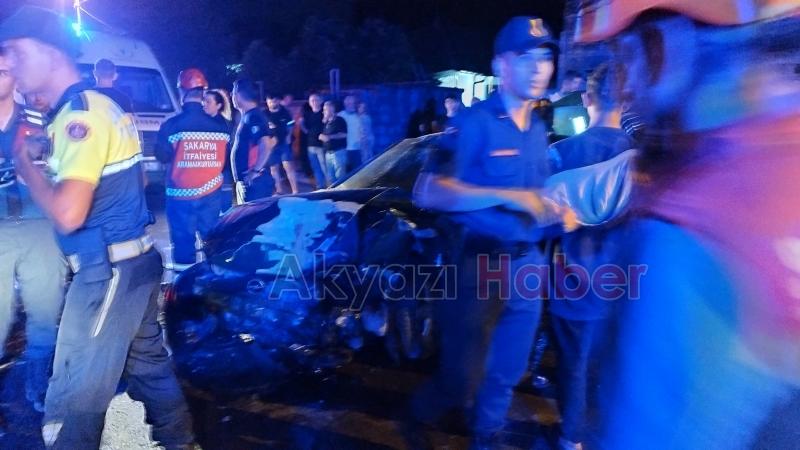 Vakıf ta feci kaza 7 yaralı