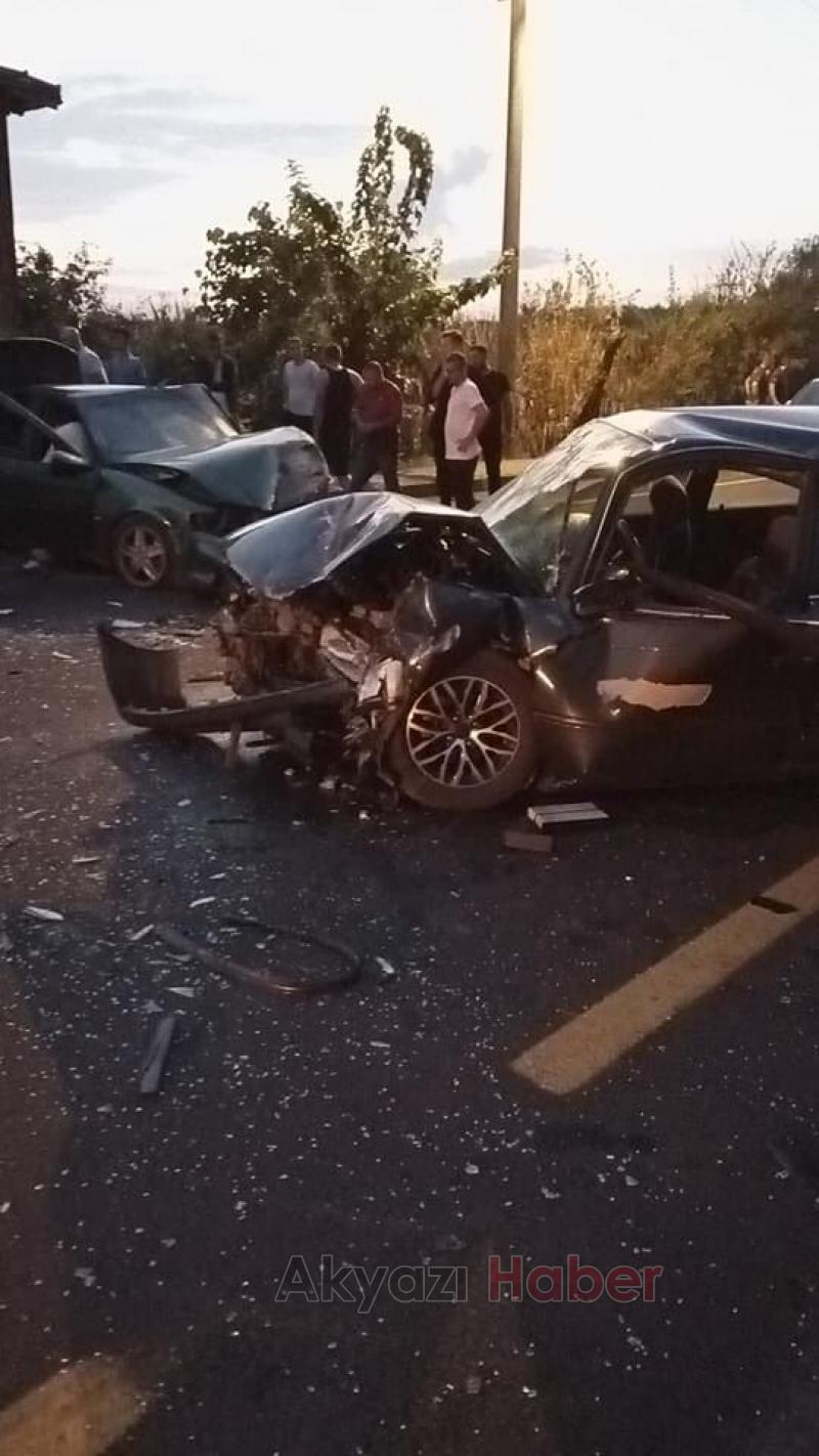 Vakıf ta feci kaza 7 yaralı