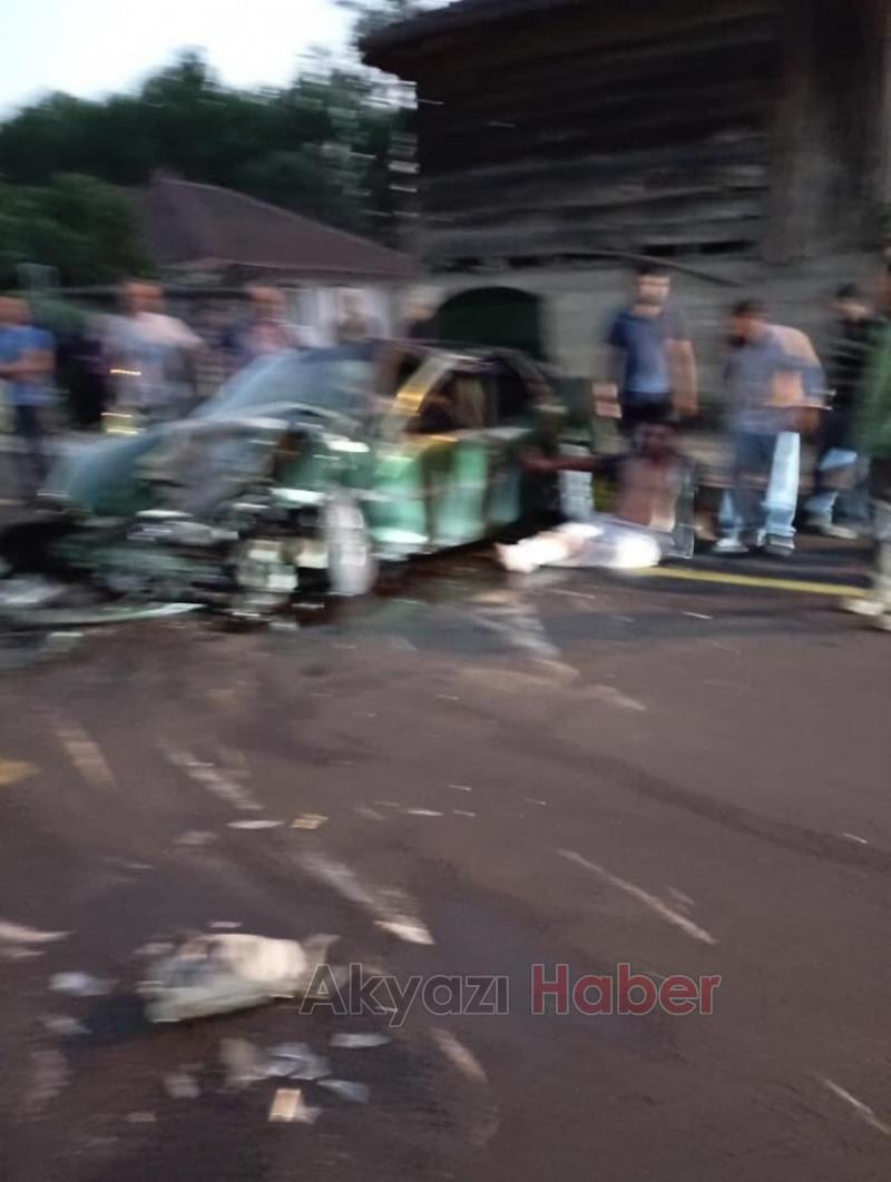 Vakıf ta feci kaza 7 yaralı