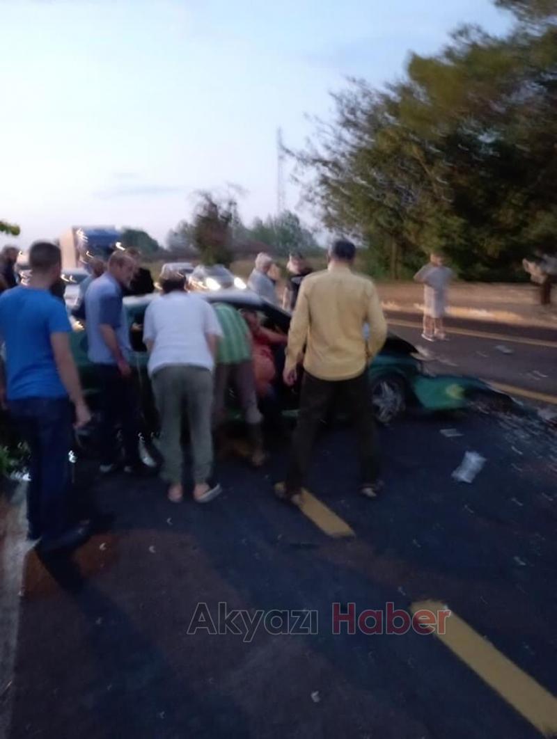 Vakıf ta feci kaza 7 yaralı