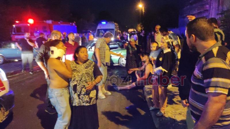 Vakıf ta feci kaza 7 yaralı