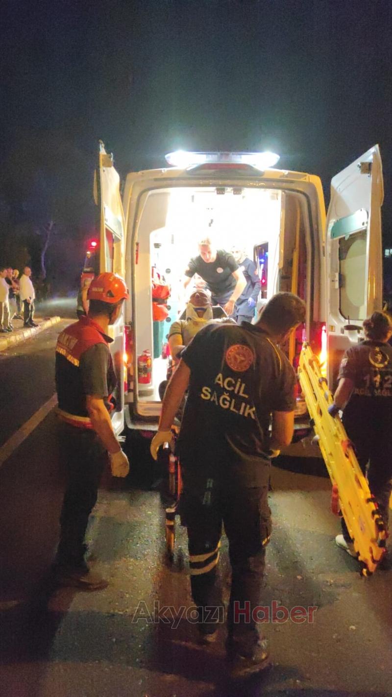 Vakıf ta feci kaza 7 yaralı