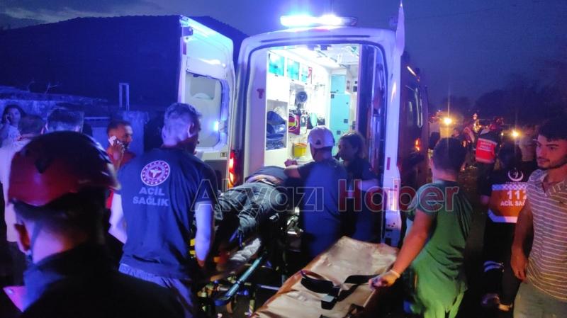 Vakıf ta feci kaza 7 yaralı