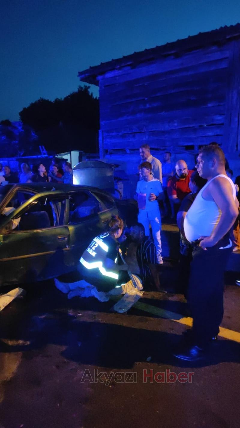 Vakıf ta feci kaza 7 yaralı