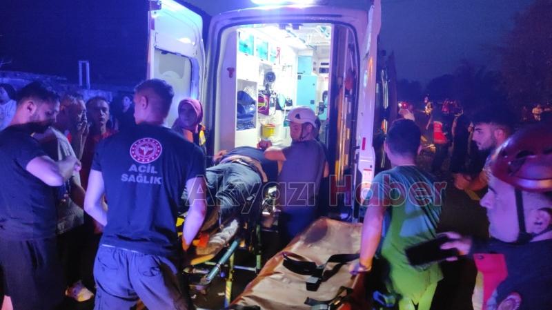 Vakıf ta feci kaza 7 yaralı