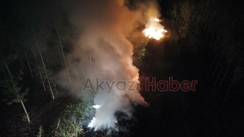 Kavaklıkta yangın