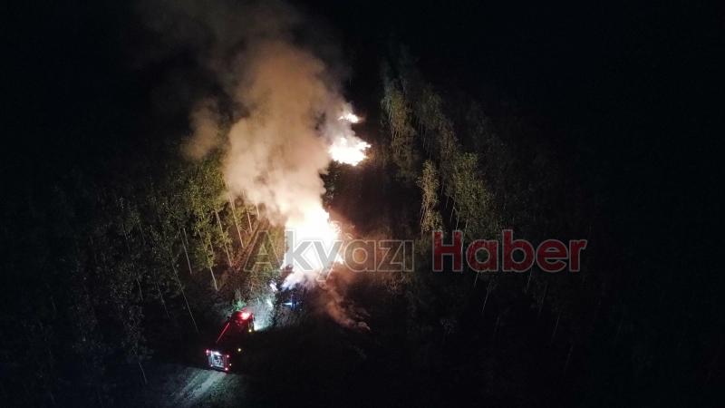 Kavaklıkta yangın