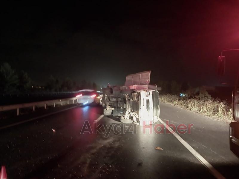 Tarlaya uçan otomobildeki 2 kişi yaralandı