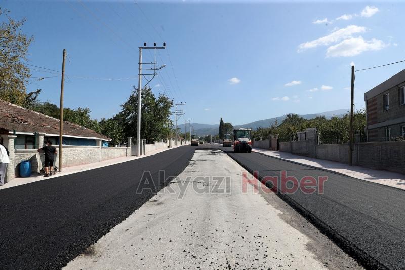 Karapürçek yolu asfaltlandı