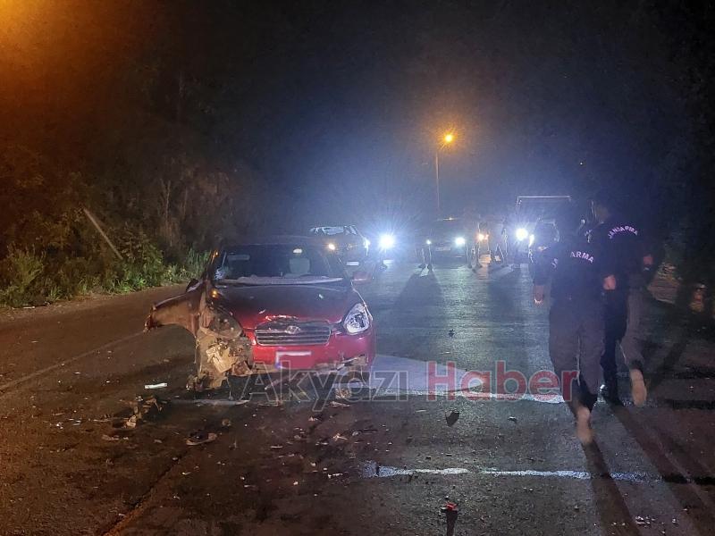 Taşburun yolunda zincirleme kaza yaralılar var