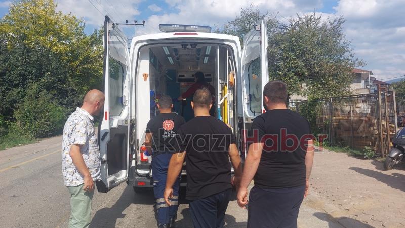 Motosiklet sürücüsü düşerek yaralandı