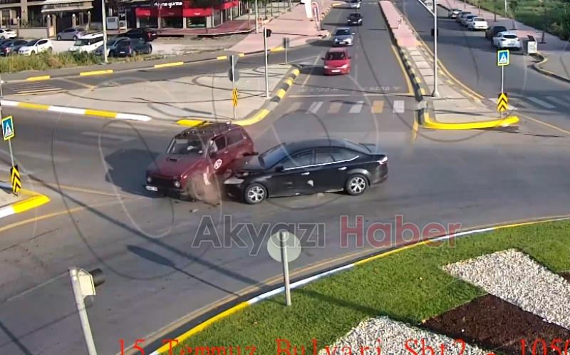 Sakarya'daki kazalar kamerada