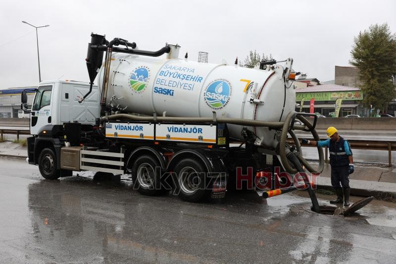 SASKİ kuvvetli sağanak yağışa karşı teyakkuza geçti