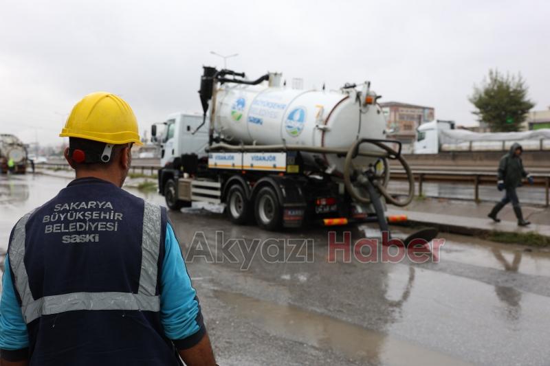 SASKİ kuvvetli sağanak yağışa karşı teyakkuza geçti