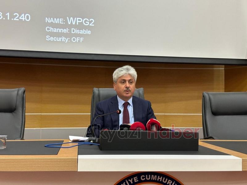 Sakarya Valisi Rahmi Doğan'dan önemli açıklamalar