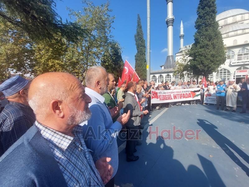 Akyazılı STK'lar İsrail vahşetini protesto etti